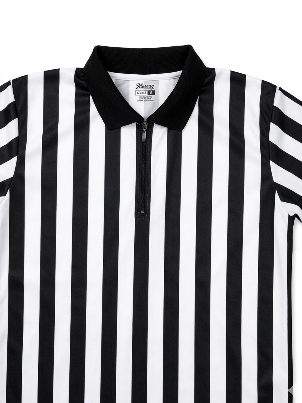 MEN’S QUARTER ZIP SHORT SLEEVED REFEREE SHIRT SIZE S - Picture 2 of 7